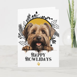 Happy Howlidays Briard Dog Weihnachten