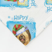 Happy Howlidays Briard Fleecedecke (Ecke)