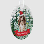 Happy Howlidays Brown Cocker Spanier Hund Weihnach Ornament (Vorderseite)