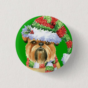 Happy Howlidays Brussels Griffon Button