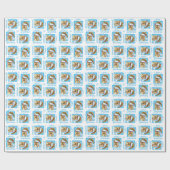 Happy Howlidays Brussels Griffon Wrapping Paper Geschenkpapier (Flach)
