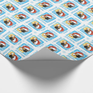 Happy Howlidays Bullmastiff Geschenkpapier