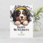 Happy Howlidays Burmese Mountain Dog Weihnachten (Stehend Vorderseite)