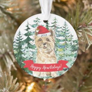 Happy Howlidays Cairn Terrier Hund Weihnachten Ornament