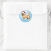 Happy Howlidays Cairn Terrier Runder Aufkleber (Tasche)