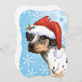 Happy Howlidays Catahoula Feiertagskarte (Vorne/Hinten)