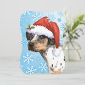 Happy Howlidays Catahoula Feiertagskarte (Stehend Vorderseite)