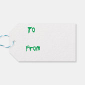 Happy Howlidays Cavalier Geschenkanhänger (Rückseite Horizontal)