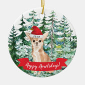 Happy Howlidays Chihuahua Dog Weihnachtsschmuck (Vorne)