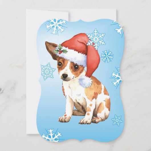 Happy Howlidays Chihuahua Feiertagskarte (Vorderseite)