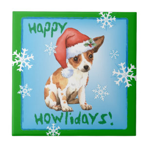 Happy Howlidays Chihuahua Fliese
