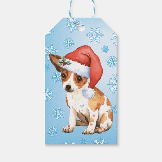 Happy Howlidays Chihuahua Geschenkanhänger (Vorderseite)