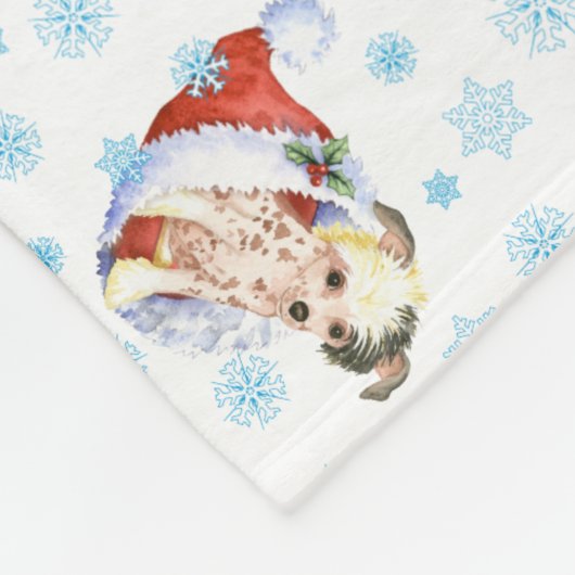 Happy Howlidays Chinesisch gezapftes Fleece Blanke (Ecke)
