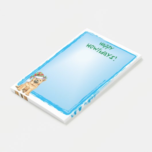 Happy Howlidays Chow Chow Post-it Klebezettel (angewinkelt)