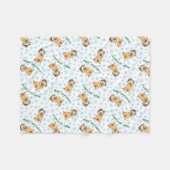 Happy Howlidays Chow Fleece Blanket (Vorderseite (Horizontal))