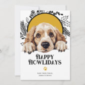 Happy Howlidays Clumber Spaniel Weihnachten (Vorderseite)