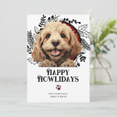 Happy Howlidays Cockapoo Dog Weihnachten (Stehend Vorderseite)