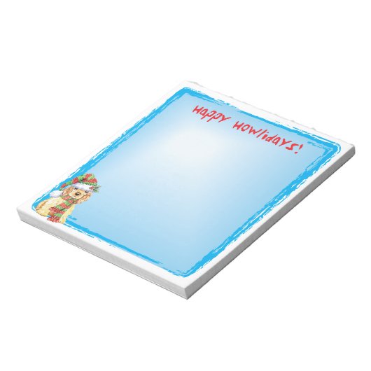 Happy Howlidays Cocker Spaniel Notizblock (Rotiert)