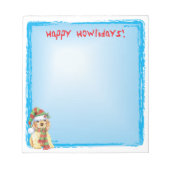 Happy Howlidays Cocker Spaniel Notizblock (Vorderseite)