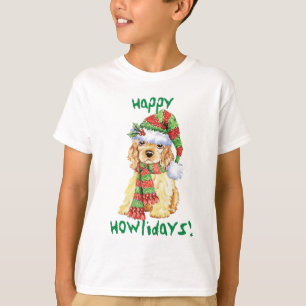 Happy Howlidays Cocker Spaniel T - Shirt