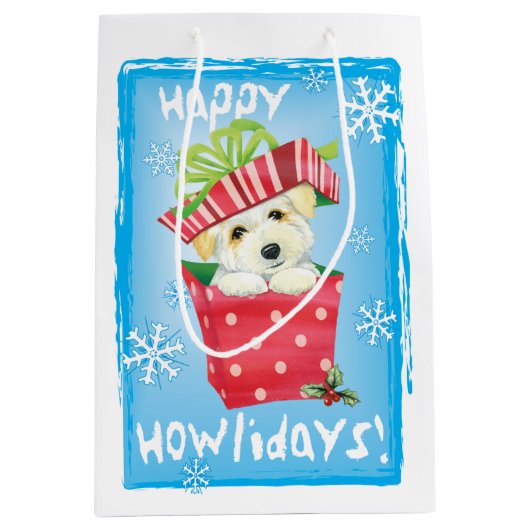 Happy Howlidays Coton Mittlere Geschenktüte (Vorderseite)