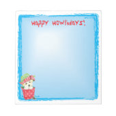 Happy Howlidays Coton Notizblock (Vorderseite)