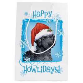 Happy Howlidays Curly Coated Retriever Mittlere Geschenktüte