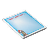 Happy Howlidays Dackel Notizblock (angewinkelt)