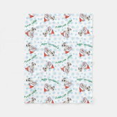 Happy Howlidays Dalmatiner Fleecedecke (Vorderseite)