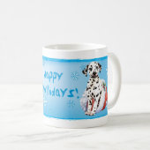Happy Howlidays Dalmatiner Kaffeetasse (VorderseiteRechts)
