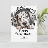 Happy Howlidays Dalmatiner Weihnachten (Stehend Vorderseite)