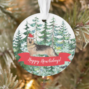 Happy Howlidays Deutscher Hirte Weihnachten Ornament