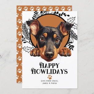 Happy Howlidays Doberman Pinscher Dog Weihnachten