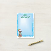 Happy Howlidays Doberman Post-it Klebezettel (Auf Schreibtisch)