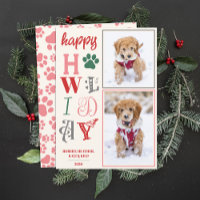 Happy Howlidays Dog Christmas Picture Custom Foto