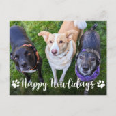 Happy Howlidays Dog Foto Weihnachten (Vorderseite)