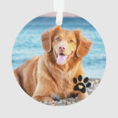 Happy Howlidays Dog Foto Weihnachten Ornament (Rückseite)