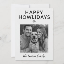 Happy Howlidays Dog Holiday Card Feiertagskarte