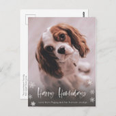 Happy Howlidays Dog Walker Weihnachten Postkarte (Vorne/Hinten)