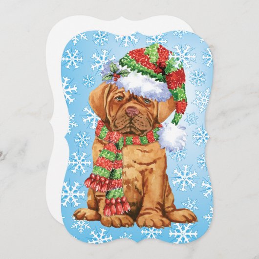 Happy Howlidays Dogue Feiertagskarte (Vorne/Hinten)