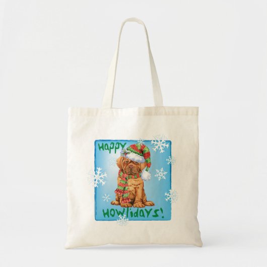 Happy Howlidays Dogue Tragetasche (Vorne)