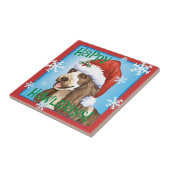 Happy Howlidays English Cocker Spaniel Fliese (Seite)