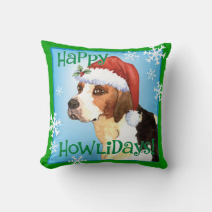 Happy Howlidays English Foxhound Kissen