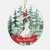 Happy Howlidays English Pointer Christmas Ornament (Links)