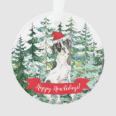 Happy Howlidays English Pointer Christmas Ornament (Vorderseite)