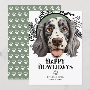 Happy Howlidays English Setter Dog Weihnachten