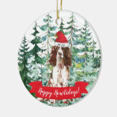 Happy Howlidays English Springer Spaniel Keramik Ornament (Links)