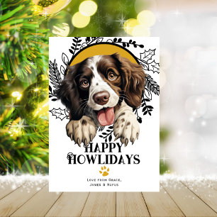 Happy Howlidays English Springer Spaniel Weihnacht Feiertagskarte