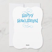 Happy Howlidays Englsih Cocker Spaniel Feiertagskarte (Rückseite)