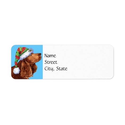Happy Howlidays Field Spaniel Label (Vorne)